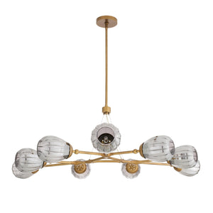 Arteriors - DLC38 - Nine Light Chandelier - Smyth - Smoke Luster