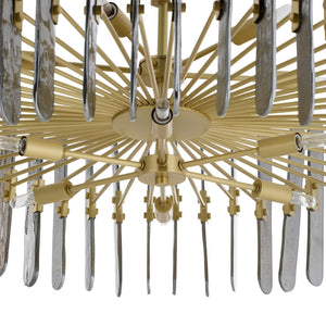 Arteriors - DMC32 - 12 Light Chandelier - Klaus - Smoke