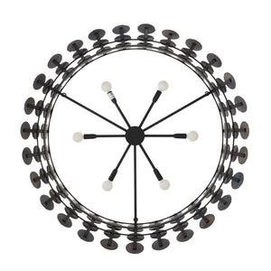 Arteriors - DMI22 - Six Light Chandelier - Imperia - Burnt Iron