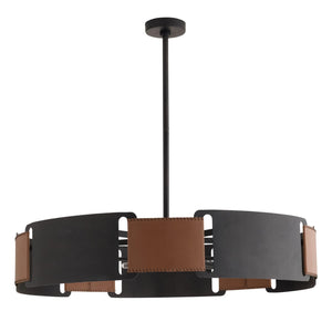 Arteriors - DMI23 - Five Light Chandelier - Ivan - Brown