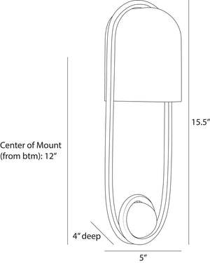 Arteriors - DWC68 - One Light Wall Sconce - Ilma - English Bronze
