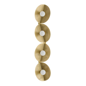 Arteriors - DWC69 - Four Light Wall Sconce - Itzia - Antique Brass
