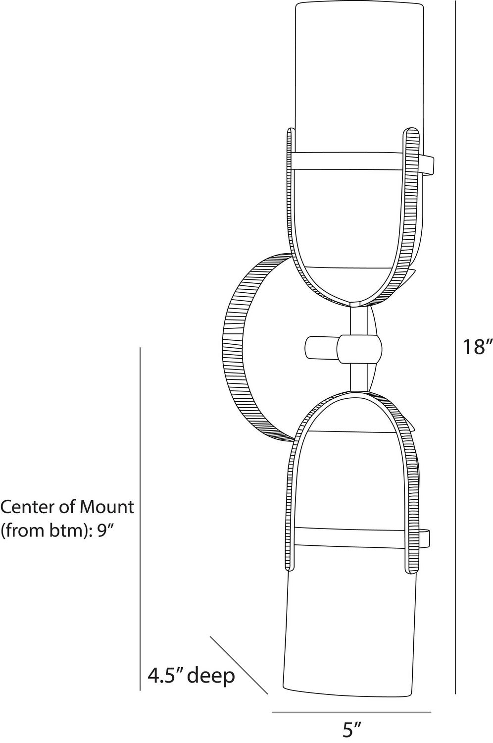 Arteriors - DWI26 - Two Light Wall Sconce - Jacobson - Smoke