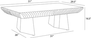 Arteriors - FCI24 - Cocktail Table - Jetson - Washed Tobacco