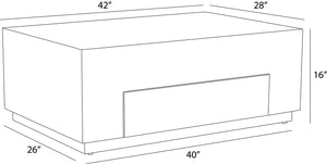 Arteriors - FCS19 - Cocktail Table - Justice - Oyster