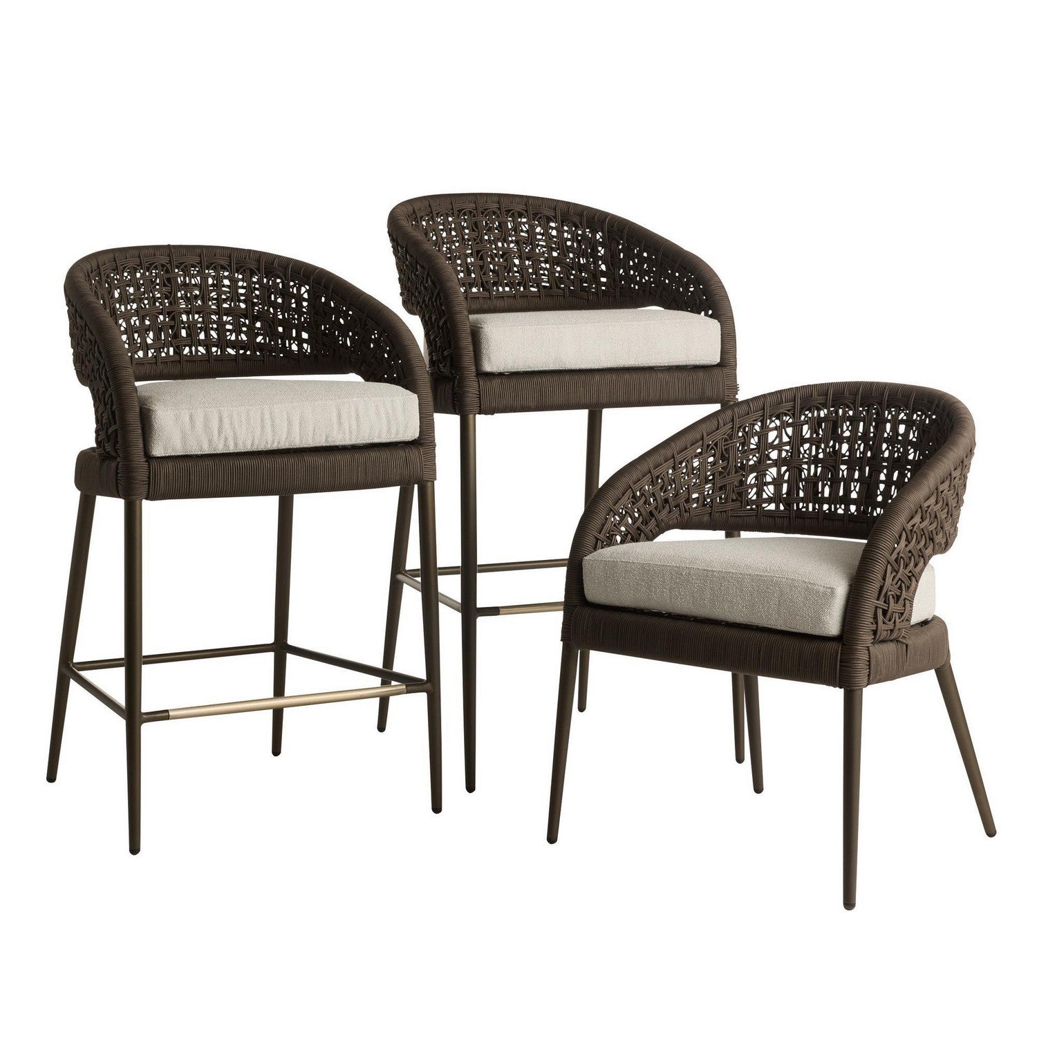 Arteriors - FRS26 - Outdoor Dining Chair - Juri - Porpoise