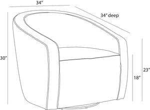 Arteriors - FRU09 - Chair - Isadora - Earl Grey