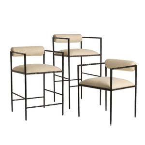 Arteriors - FSI20 - Bar Stool - Barbana - Oxford White