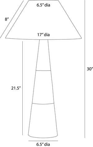 Arteriors - PTC55 - One Light Table Lamp - Chanell - White