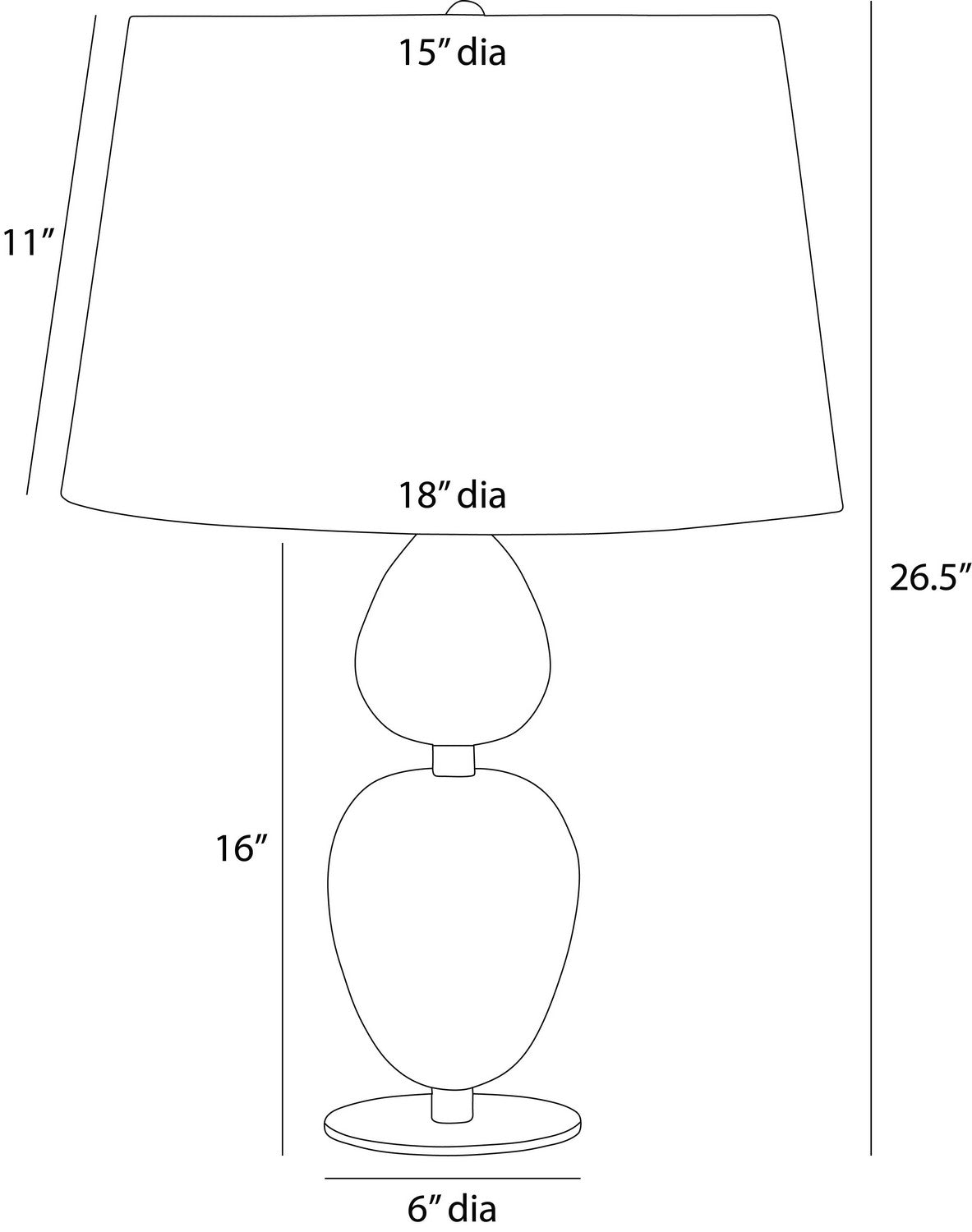 Arteriors - PTC66-829 - One Light Table Lamp - Aubrey - Black