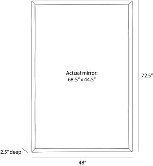 Arteriors - WMI85 - Floor Mirror - Jamie - Antiqued Aluminum