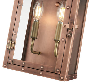Acclaim Lighting - 1012CP - Two Light Wall Lantern - Spencer - Antique Copper