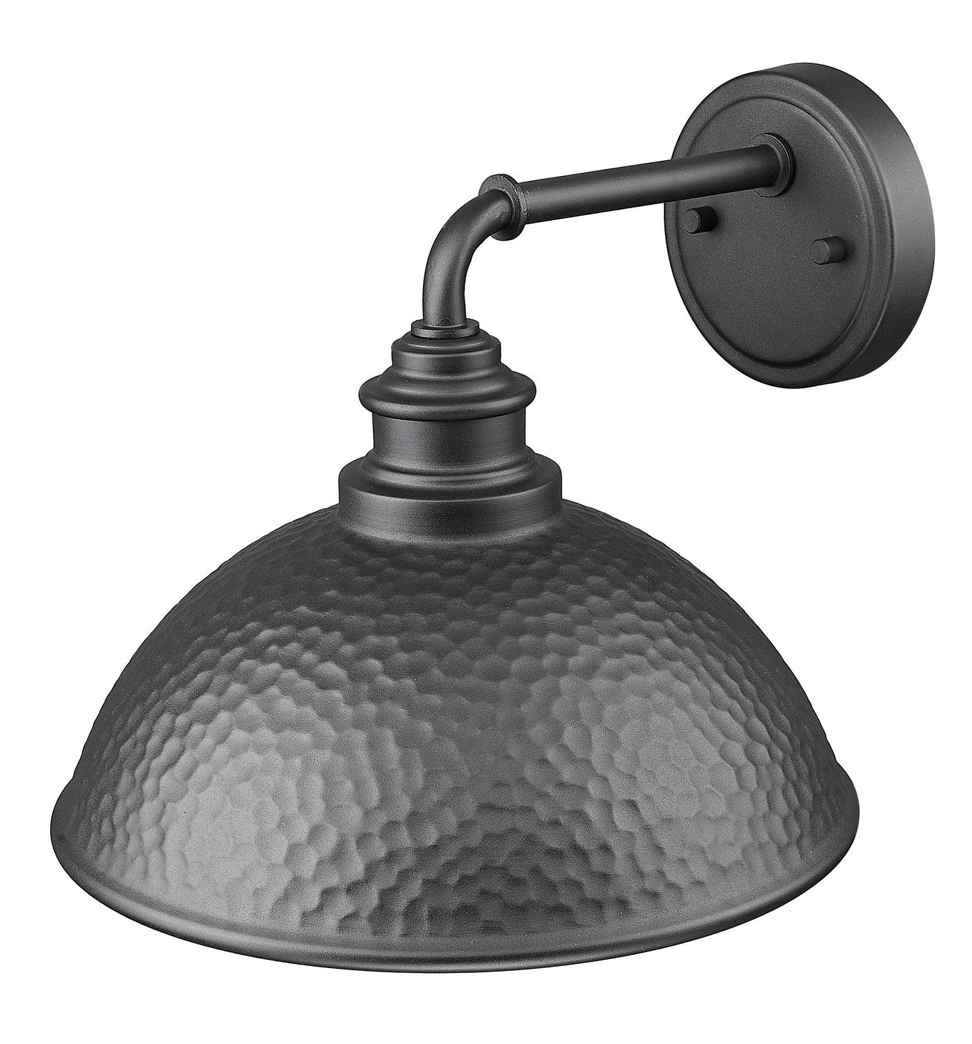 Acclaim Lighting - 1031BK - One Light Wall Lantern - Hammond - Hammered Black with Matte Gold