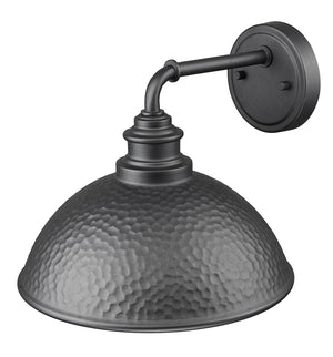 Acclaim Lighting - 1031BK - One Light Wall Lantern - Hammond - Hammered Black with Matte Gold