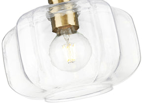 Acclaim Lighting - IN20033BK - One Light Pendant - Oxley - Matte Black and Brass