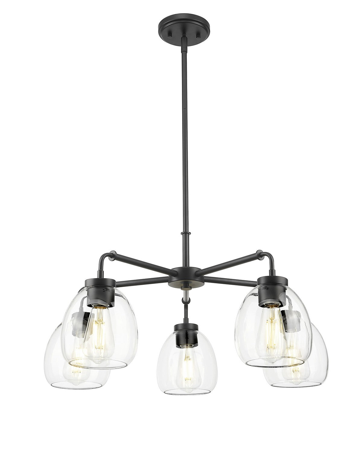 Acclaim Lighting - IN20063BK - Five Light Chandelier - Dawes - Matte Black