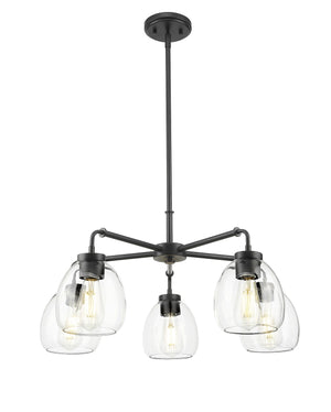 Acclaim Lighting - IN20063BK - Five Light Chandelier - Dawes - Matte Black