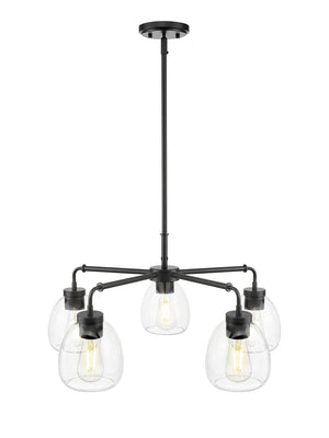 Acclaim Lighting - IN20063BK - Five Light Chandelier - Dawes - Matte Black