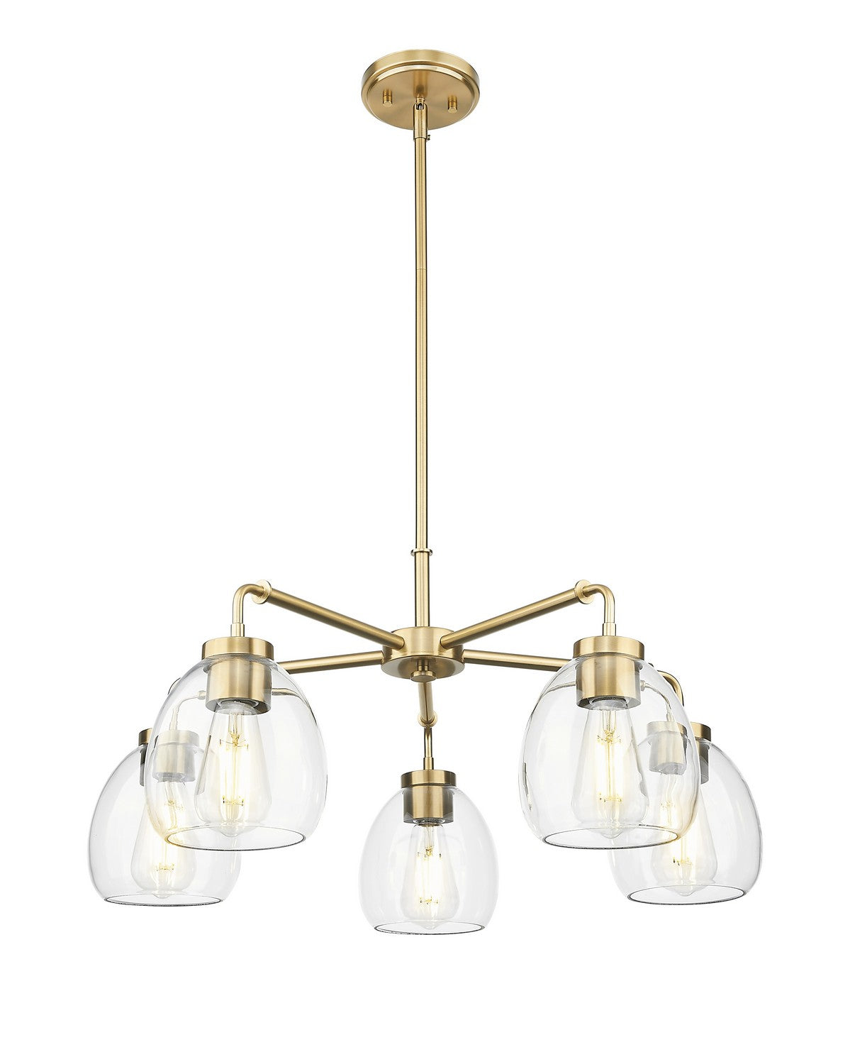 Acclaim Lighting - IN20063BR - Five Light Chandelier - Dawes - Brass