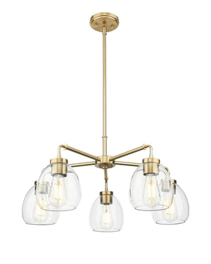 Acclaim Lighting - IN20063BR - Five Light Chandelier - Dawes - Brass