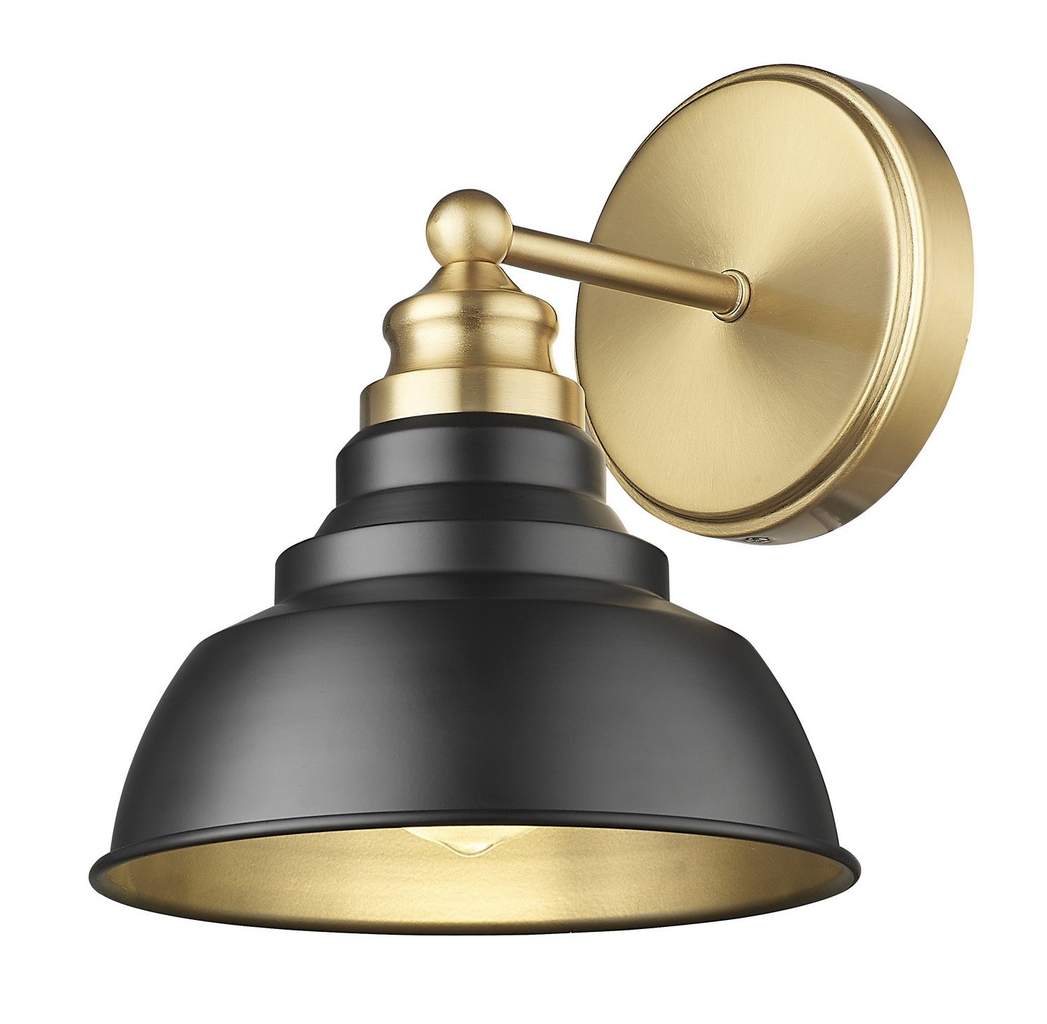 Acclaim Lighting - IN40026BK - One Light Wall Sconce - Bishop - Matte Black and Brass