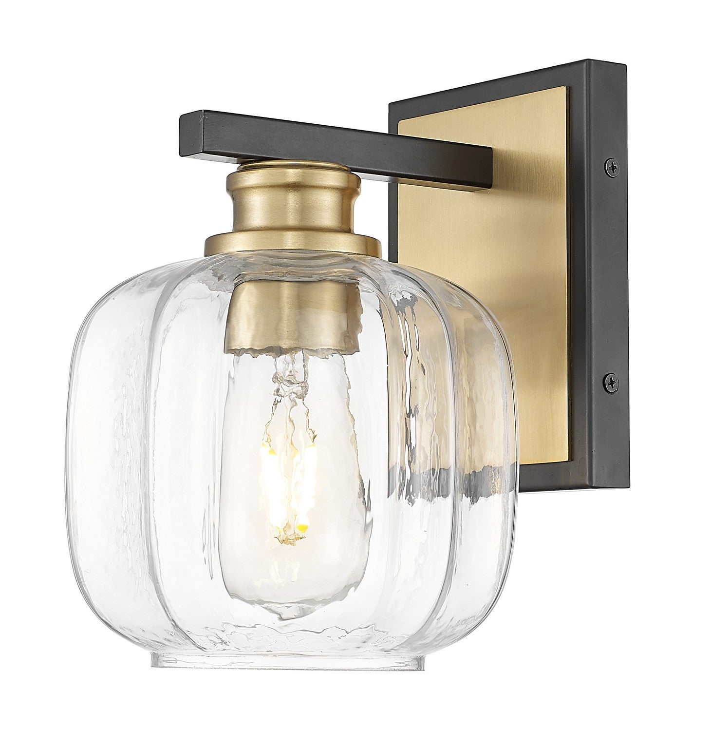 Acclaim Lighting - IN40030BK - One Light Wall Sconce - Oxley - Matte Black and Brass