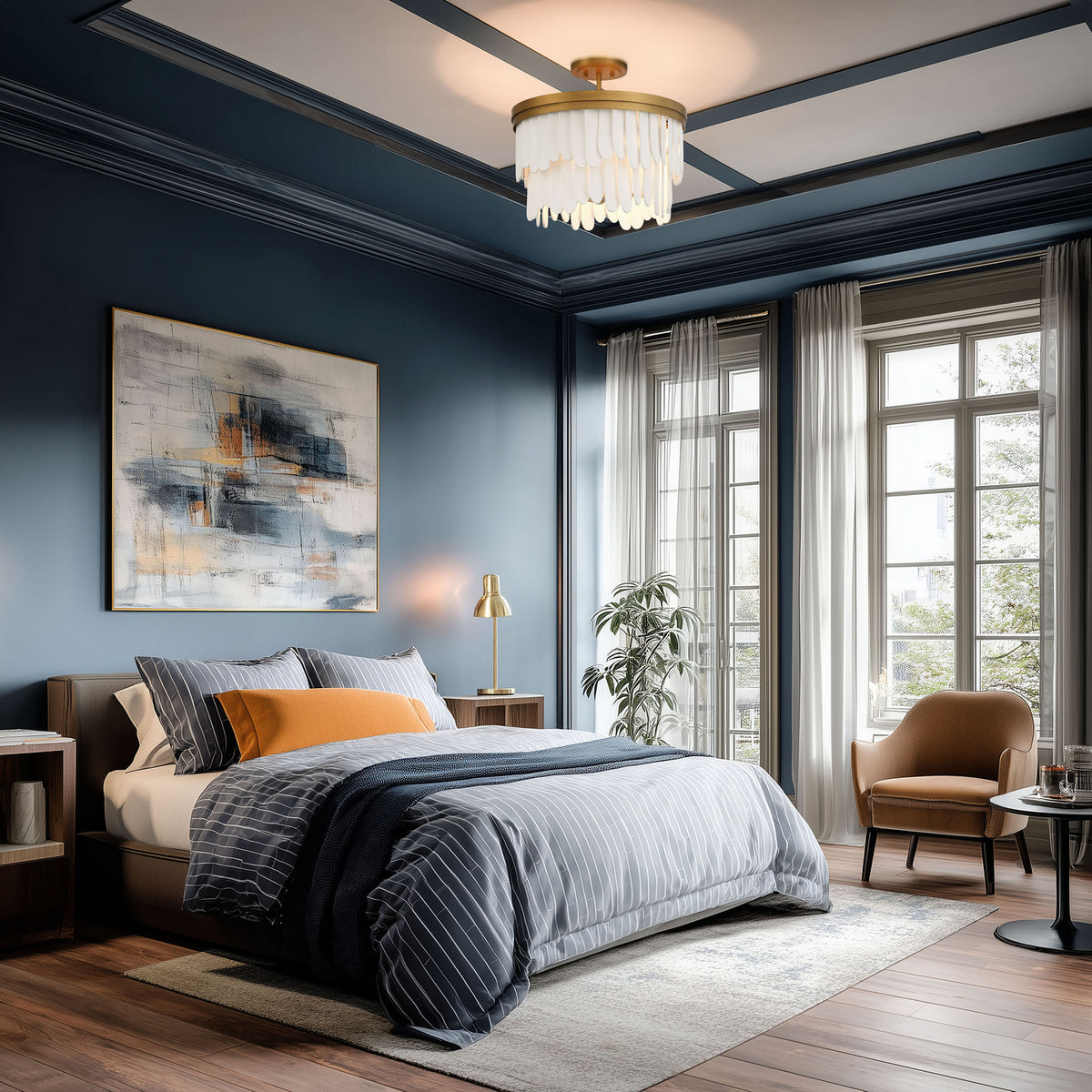 Briscade Semi-Flush Mount