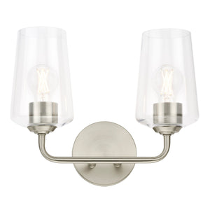 Progress Lighting - P300540-009 - Two Light Bath & Vanity - Celino - Brushed Nickel