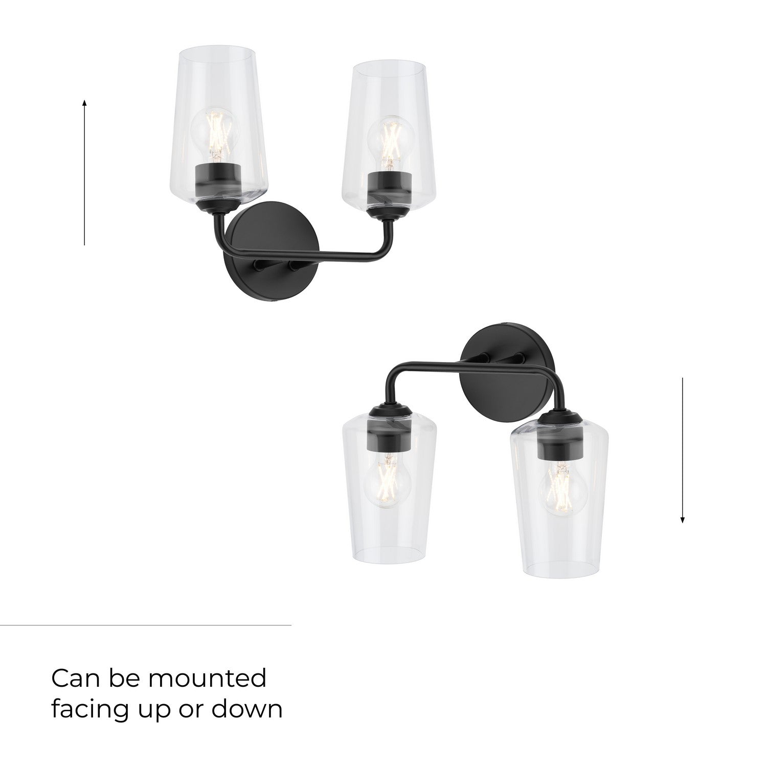 Progress Lighting - P300540-031 - Two Light Bath & Vanity - Celino - Black