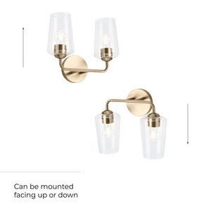 Progress Lighting - P300540-177 - Two Light Bath & Vanity - Celino - Champagne Bronze