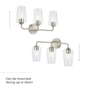 Progress Lighting - P300541-009 - Three Light Bath & Vanity - Celino - Brushed Nickel