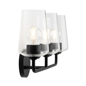 Progress Lighting - P300541-031 - Three Light Bath & Vanity - Celino - Black