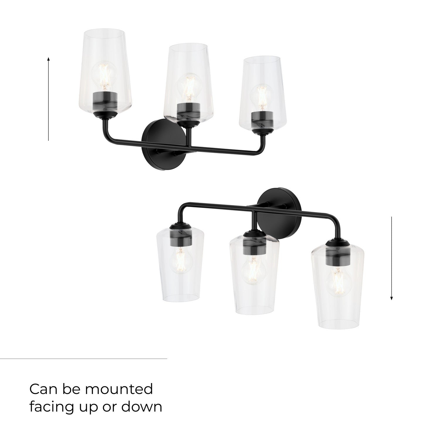 Progress Lighting - P300541-031 - Three Light Bath & Vanity - Celino - Black