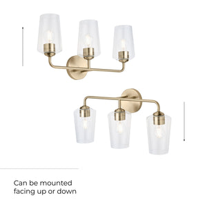 Progress Lighting - P300541-177 - Three Light Bath & Vanity - Celino - Champagne Bronze