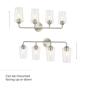 Progress Lighting - P300542-009 - Four Light Bath & Vanity - Celino - Brushed Nickel