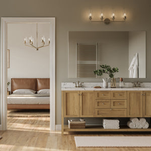 Progress Lighting - P300542-009 - Four Light Bath & Vanity - Celino - Brushed Nickel