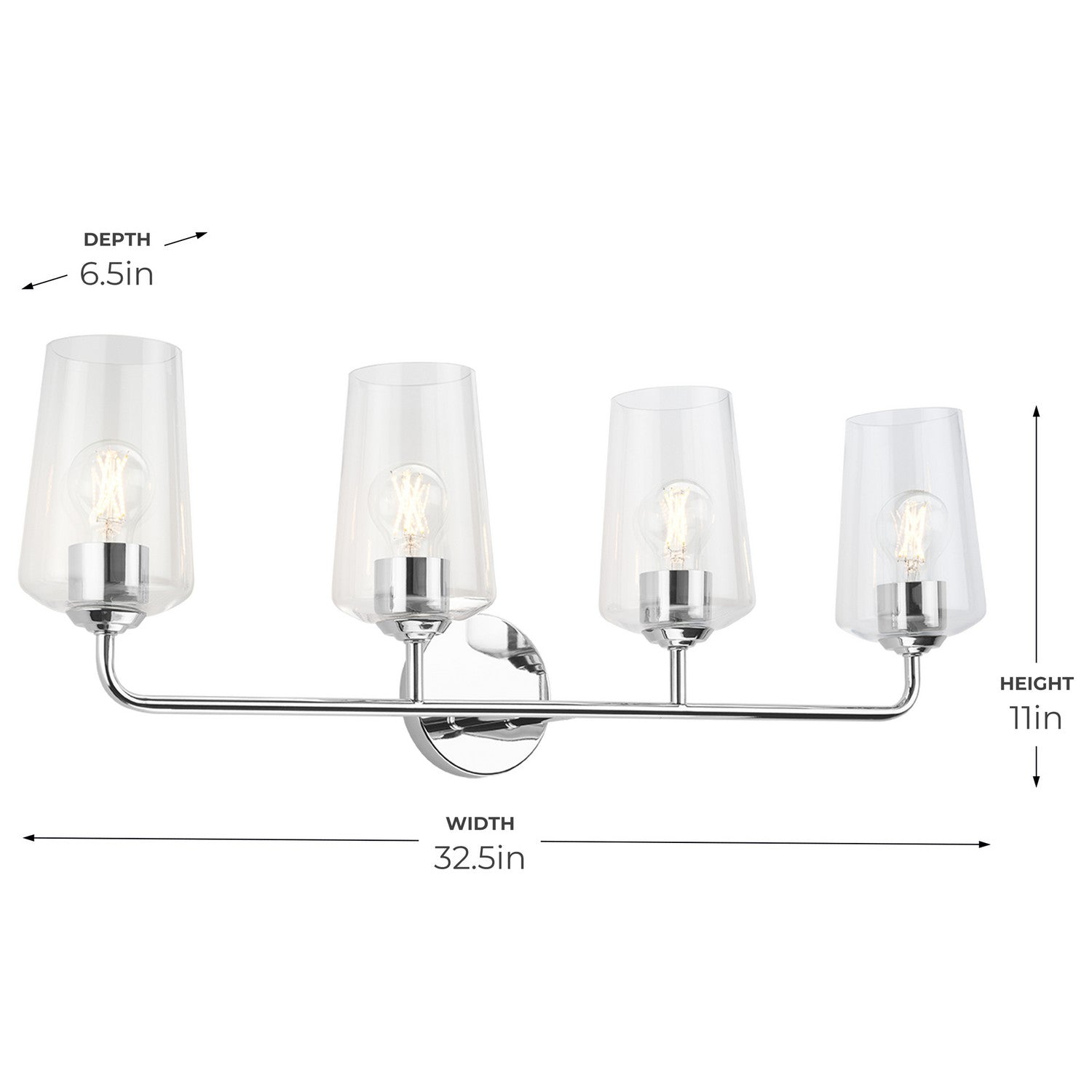 Progress Lighting - P300542-015 - Four Light Bath & Vanity - Celino - Polished Chrome