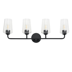 Progress Lighting - P300542-031 - Four Light Bath & Vanity - Celino - Black