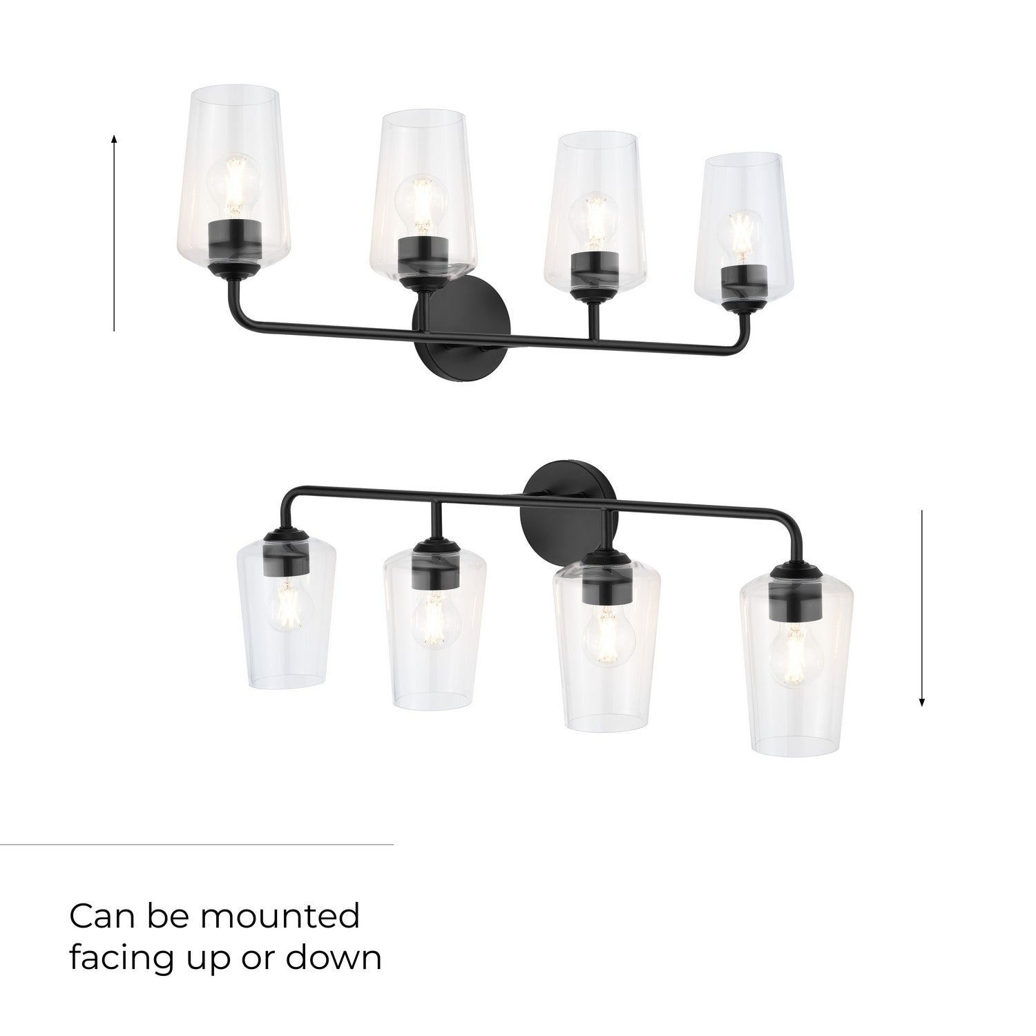 Progress Lighting - P300542-031 - Four Light Bath & Vanity - Celino - Black