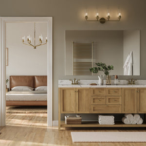 Progress Lighting - P300542-177 - Four Light Bath & Vanity - Celino - Champagne Bronze