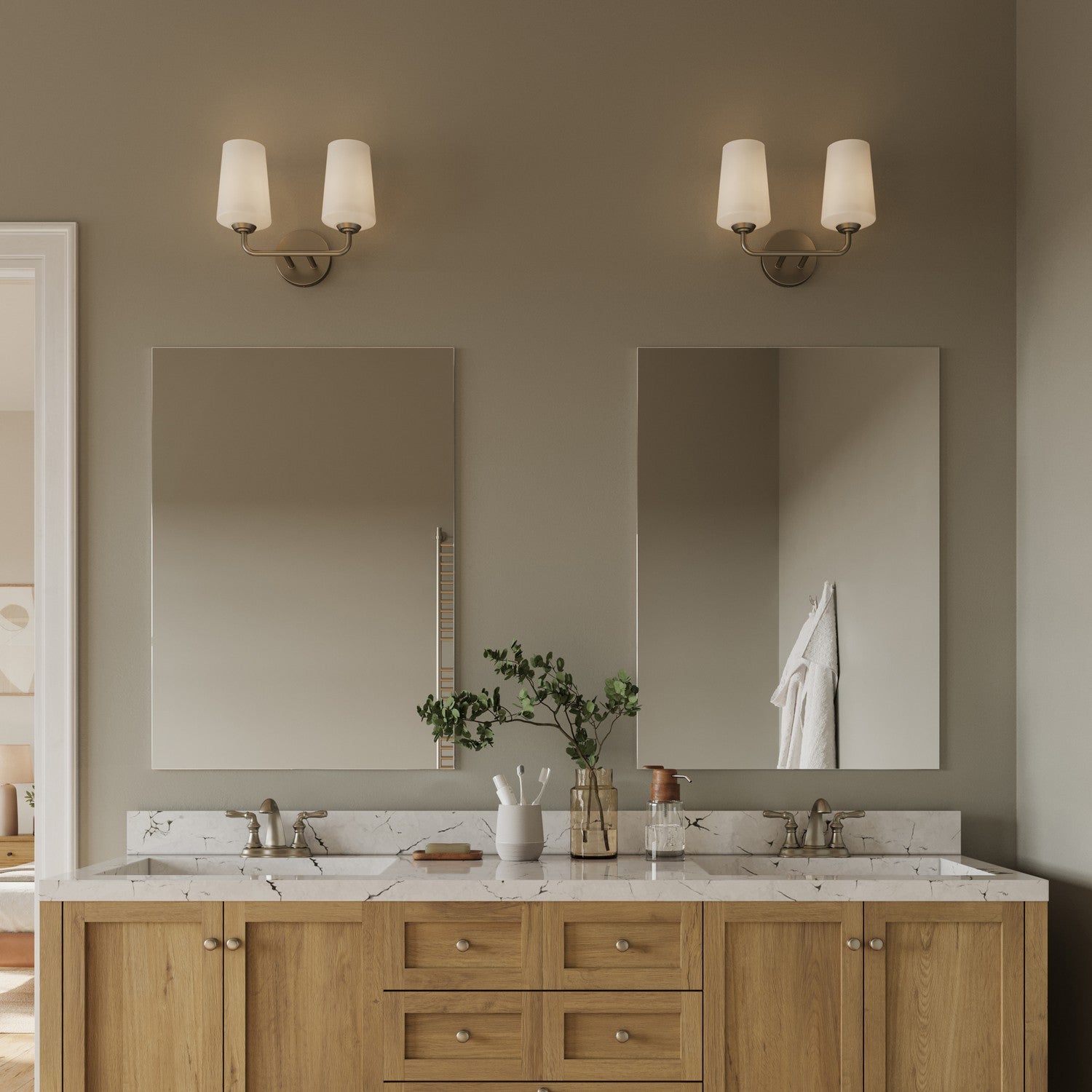 Progress Lighting - P300543-009 - Two Light Bath & Vanity - Celino - Brushed Nickel