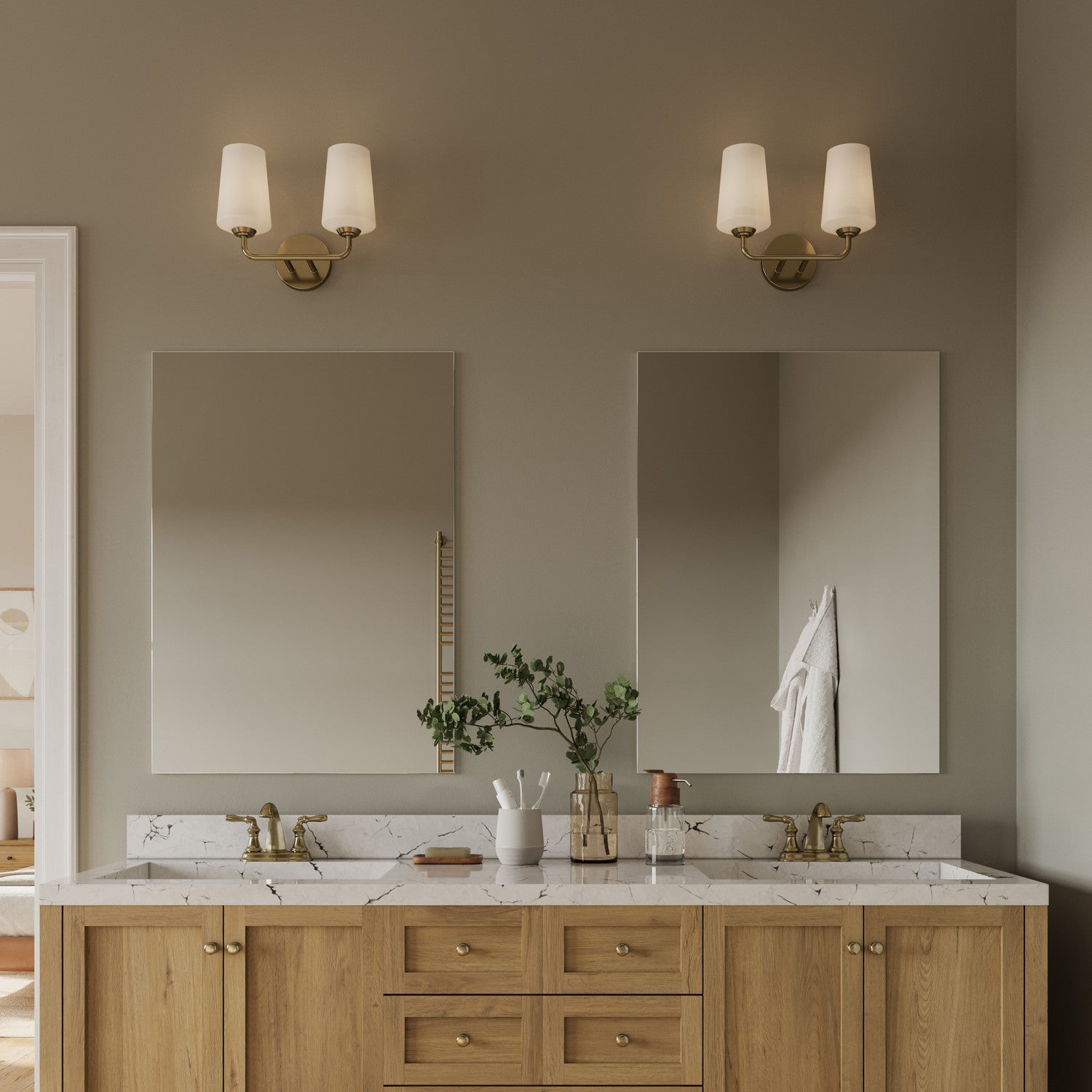 Progress Lighting - P300543-177 - Two Light Bath & Vanity - Celino - Champagne Bronze