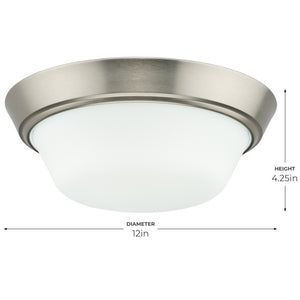 Progress Lighting - P350303-009 - LED Flush Mount - Edessa - Brushed Nickel