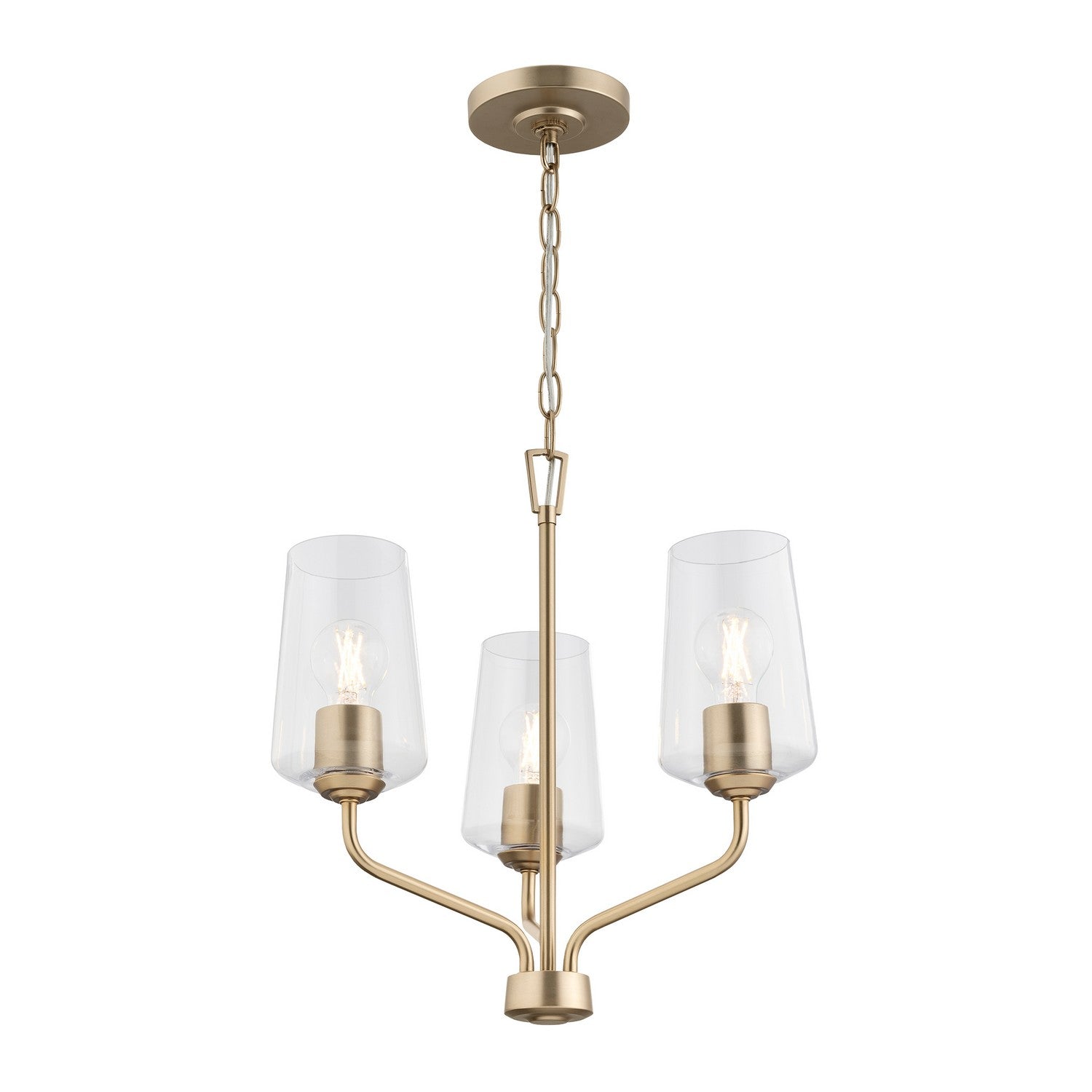 Progress Lighting - P400440-177 - Three Light Chandelier - Celino - Champagne Bronze