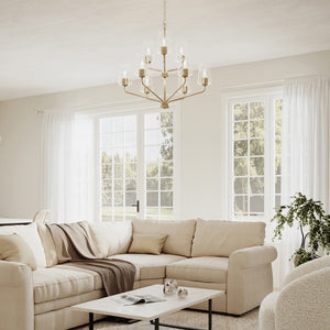 Progress Lighting - P400445-177 - Nine Light Chandelier - Celino - Champagne Bronze