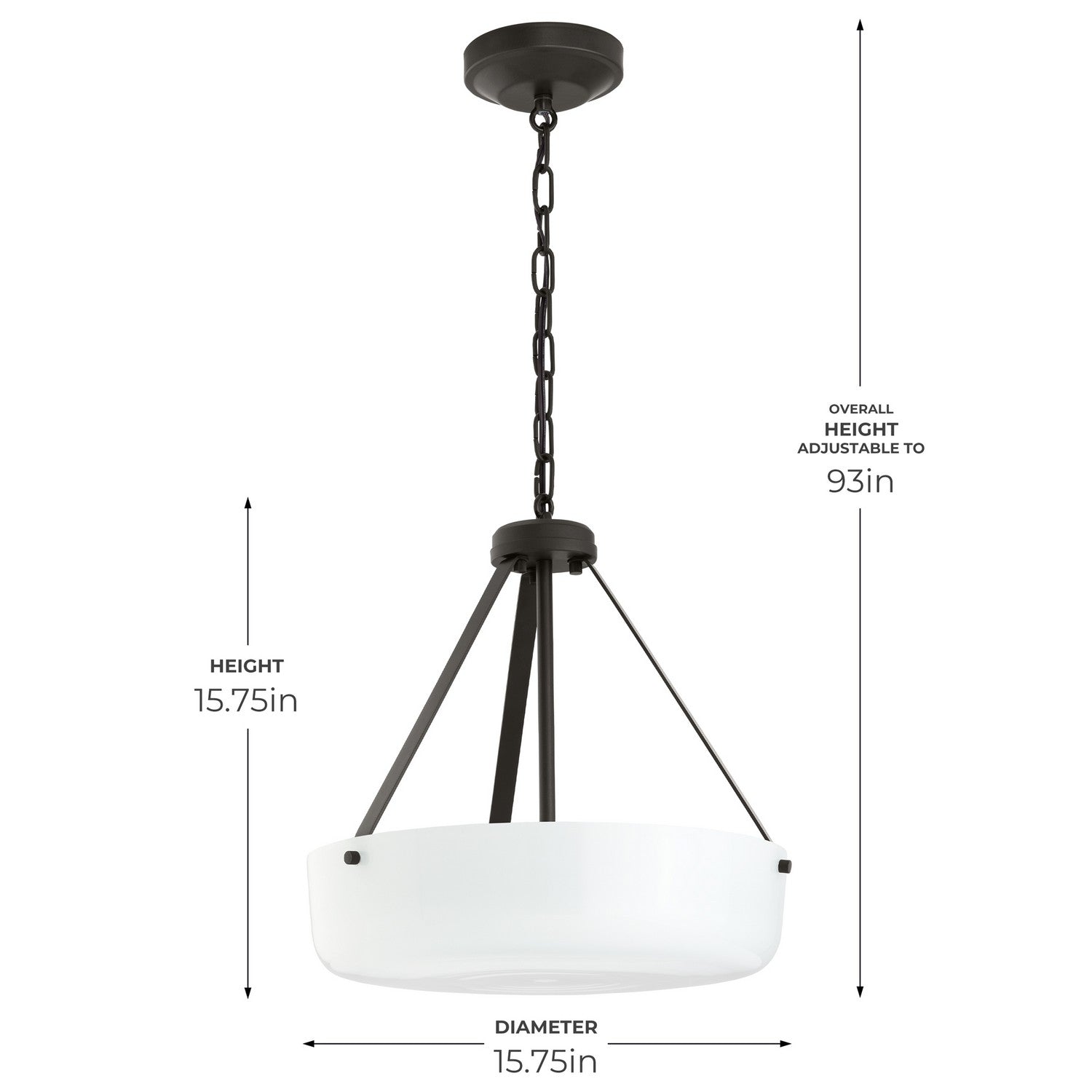 Progress Lighting - P500507-020 - Two Light Convertible Pendant - Lieon - Antique Bronze