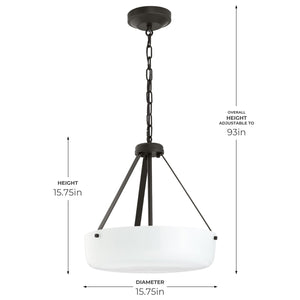 Progress Lighting - P500507-020 - Two Light Convertible Pendant - Lieon - Antique Bronze