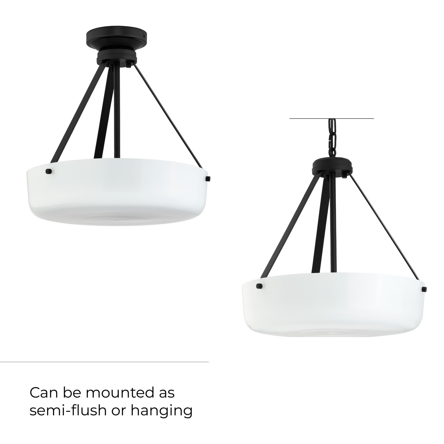 Progress Lighting - P500507-031 - Two Light Convertible Pendant - Lieon - Black