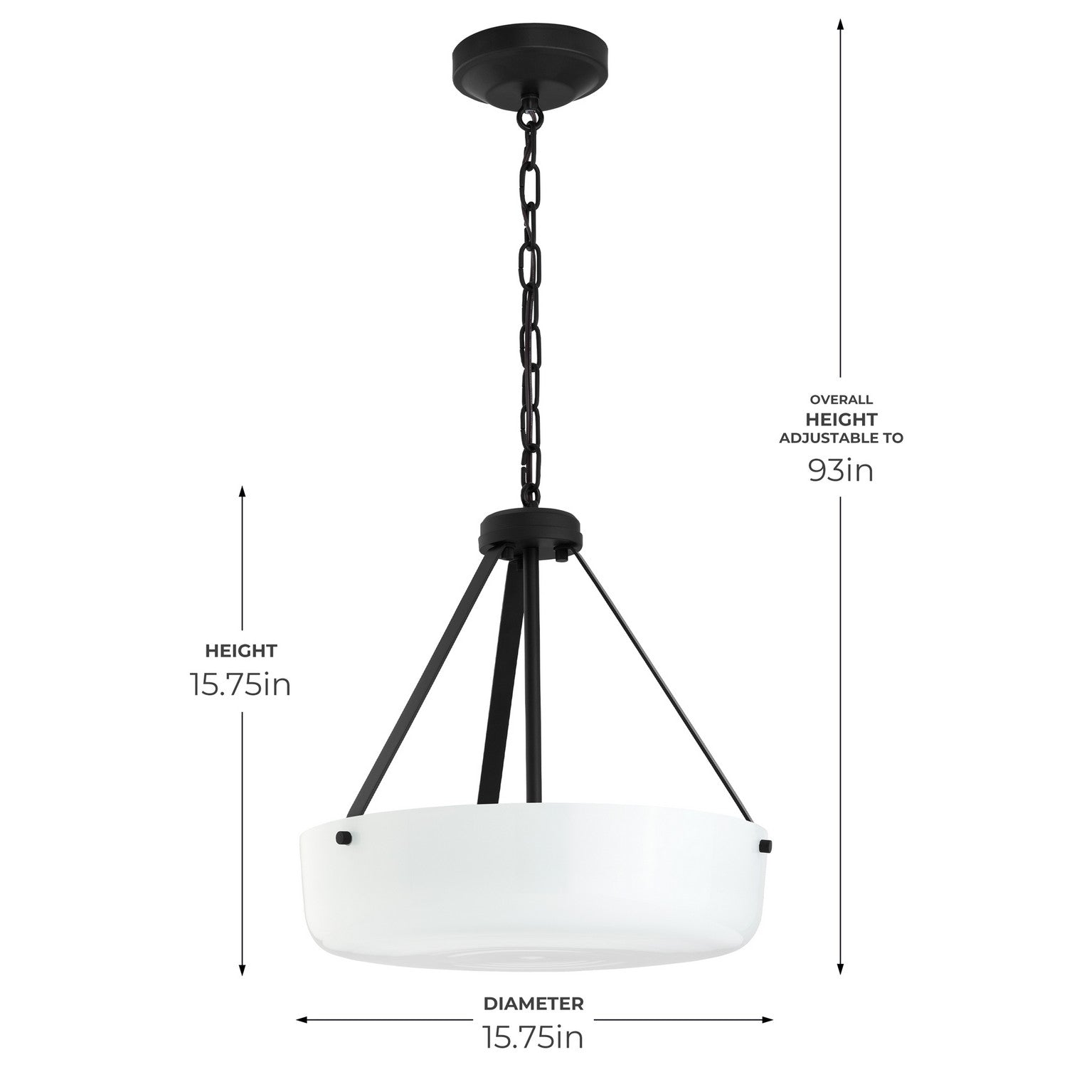 Progress Lighting - P500507-031 - Two Light Convertible Pendant - Lieon - Black