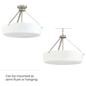 Progress Lighting - P500508-009 - Three Light Convertible Pendant - Lieon - Brushed Nickel